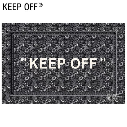 VIKAMA Fashion Carpet Bedroom Living Room Trend Personality Creative Boys Apartment Shoe Wall Bedside Dirt-Resistant Mat Home Decor
