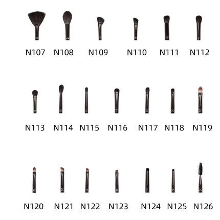 Goat Hair Makeup Brushes Set: Eyeshadow Brush, Foundation Loose Powder Brush, Blush Brush,Comestic Beauty Tools Preminum Quality