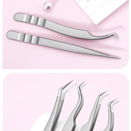 High Precision Eyelash Tweezers Beauty Eyelash Professional Grafting Eyelash High-Precision Flowering Tweezers