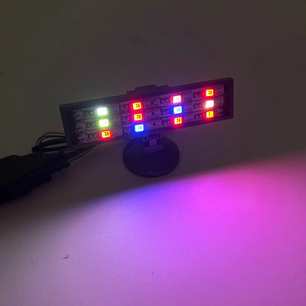 1Pcs LED Colorful Searchlight Spotlight USB High-Tech Street City Series Bricks Light Building Blocks Compatible Leduo  Toys