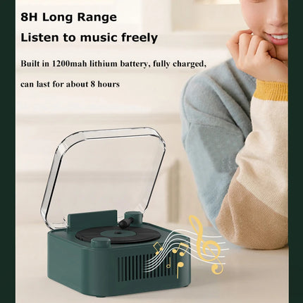 Retro Bluetooth Speaker Portable Vintage CD Player Design Bluetooth Soundbar Hifi MP3 Music Player Support TF Card U Disk AUX