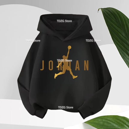 Autumn Brand Pattern Print Fleece Children Hoodie Kid Boys Girl Clothes Sport Fashion Long Sleeve Hooded Sweatshirt Pullover Top