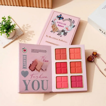 5-Layer Folding Eyeshadow Palette Portable Book Shaped Beauty Book Makeup Kit Long-Lasting Shimmer Matte Glitter