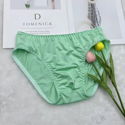 Ultra-Thin Silky Ice Silk Elastic Soft Close-Fitting Fabric Men's Daily Comfort  Underwear Breathable Briefs men underwear sexy