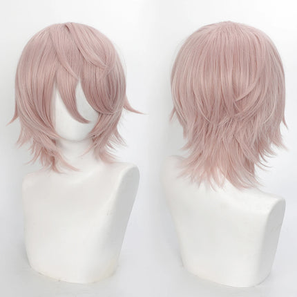 Cospaly Wigs Unisex Anime Wig 12cm/ 4.7 Inch Short Hair Wig Universal Costume Synthetic Wig with Bangs + Cap,for Party Festivals