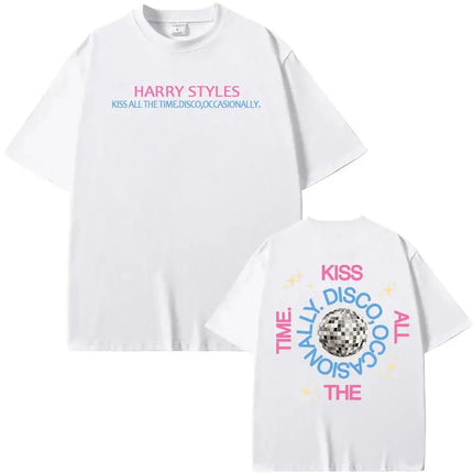2026 New Album Print Tops 2026 Latest Harry Styles Fan Cotton T-shirt for Fans of His  T Shirts Casual Loose T Shirts Unisex