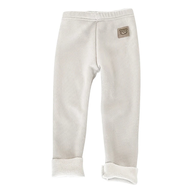 Korean Autumn Winter New Children One Piece Leggings Unisex Boys Girls Baby Cold Prevent Warm Cartoon Elastic Bound Feet Pants