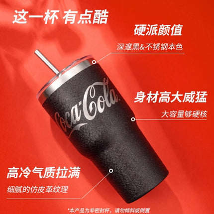 Coca Cola Ice King Cup Thermos Cup Large Capacity 20oz Straw Water Cup