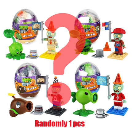 Plants Vs. Zombies Surprise Capsules Toys KidsPuzzle Assembly Toy Birthday Gifts Game Figure Model Dolls Random Send One