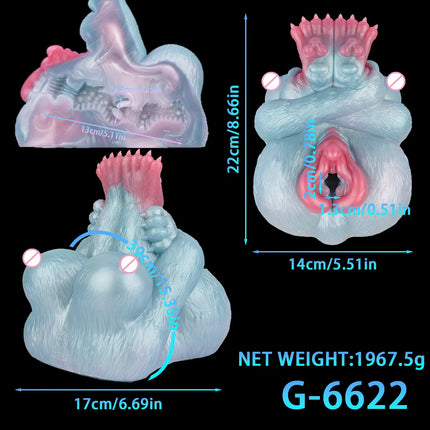 GEEBA Realistic Buttock Inverted Mold Silicone Fantasy Male Masturbator Medical-Grade Pocket Penis Stroker Onahole Adult Sex Toy