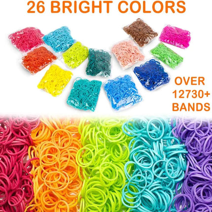 Loom Rubber Bands Refill Kit Premium Bracelet Making Kit for Kids Weaving DIY Crafting Toys Christmas Gift Children Toys