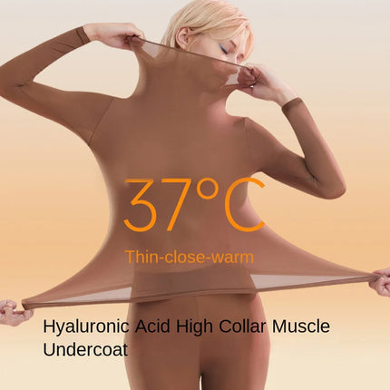 Flarixa Seamless Thermal Underwear Set Women First Layer Thermal Top Long Johns 2pcs Suit Winter Thermo Clothing Ladies Thin