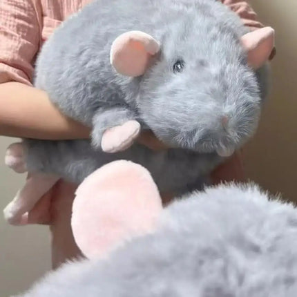 Cute 35/50cm Mouse Doll Cartoon Plush Flower Branch Rat Doll Soft Oversized Animal Figure Kid Gift Birthday Stuffed&Plush Animal