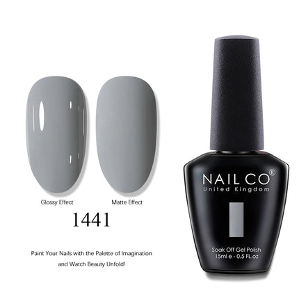 NAILCO 15ml Brown Nails Art Red Color Gel Nail Polish Semi-permanent UV Gel Polish Coffee Manicure Chocolate Hybrid Nail Varnish