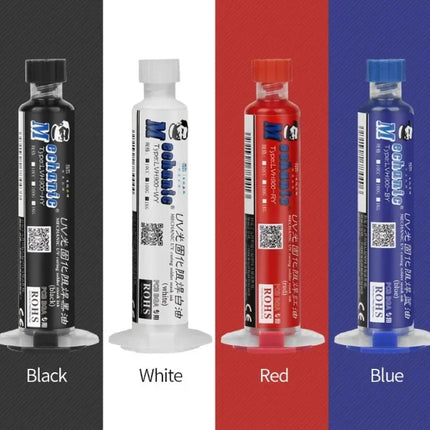 MECHANIC 10cc 6 Colors UV Curing Solder Mask Ink Welding Oil BGA PCB Paint Prevent Corrosive Arcing Soldering Paste Weld Flux