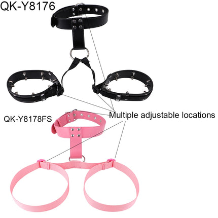 LICKER Chest Harness Belt PU Leather And Webbing Bra Erotic Corset Breast Pleasure Chest Binder Breast Bondage Female Sex Toys