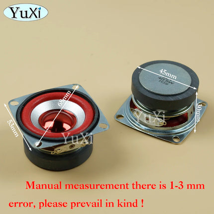 1Pc 5W 4Ohm Full-frequency Speaker Square Bluetooth Audio Radio External Magnetic Loudspeaker 3W 4Ohm 53MM