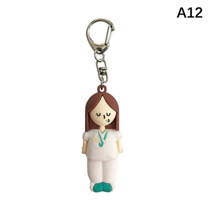 1PC Syringe-Shaped Ampoule Bottle Opener Keychain Rubber Cutter Aid Medication Vial Breaker Tool For Home Nurses And Doctors