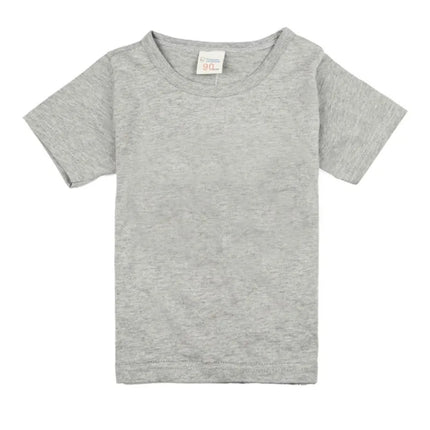 2-16 Years Boys T-shirts Cotton Short Sleeve Girls Clothes Summer Solid T-shirt Teenage Children Tees Kids Korean Top Baby Cloth