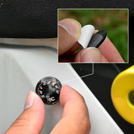 Mini Circular Thermometer Scale Measurement Tool High Accuracy Thermometer Office Practical Plastic Waterproof Dial Car Interior
