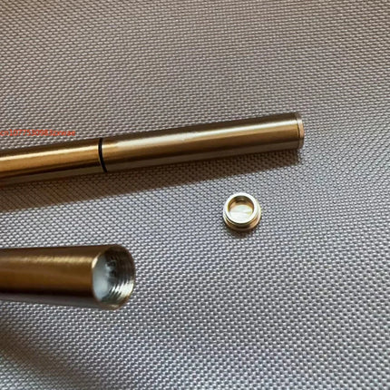 2024 New Brass Kerosene Nunchaku Lighter Windproof Mini Retro Grinding Wheel Ignition Flint Fireless Men's Smoking Toy Gift