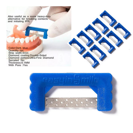 Easyinsmile IPR Orthodontics Stripping Dental Kit Interproximal Reduction Strips Polish Tooth Enamel Reduce Serrated Saw