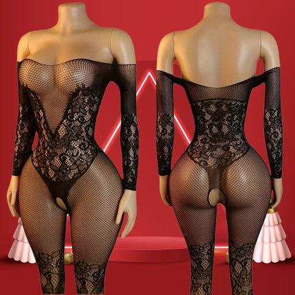 New Babydooll O Neck Night Dress Lingeries Body Sexy Hot Adult Female Underwear Silk Sleepwear Porno Erotic Transparent Costume