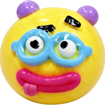 Smushers Squishy Dog Face Balls Green  Smushers Face Swap Squeeze Smush Stress Relief Sensory ball Safe & Fun for All Ages