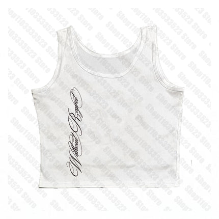 Kawaii Cute Girls Pattern Women's Clothing Tank Tops Retro Harajuku Baby Tank Streetwear Fashion Y2K Style Print Vest 2000s Summer