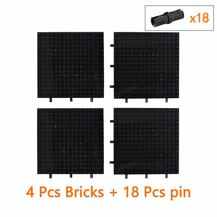 2/9Pcs 16x16 4:3 Baseplate 65803 98138 MOC Technical Building Blocks Pixel Art Picture DIY Parts for Kids