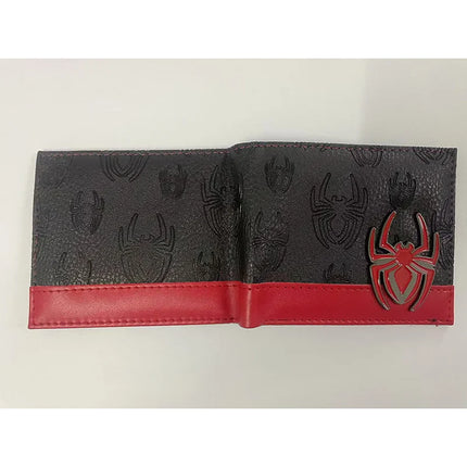 Superhero Series Venom Metal Float Wallet Villain Black Spider Student Universal Coin Purse Portable Wallet