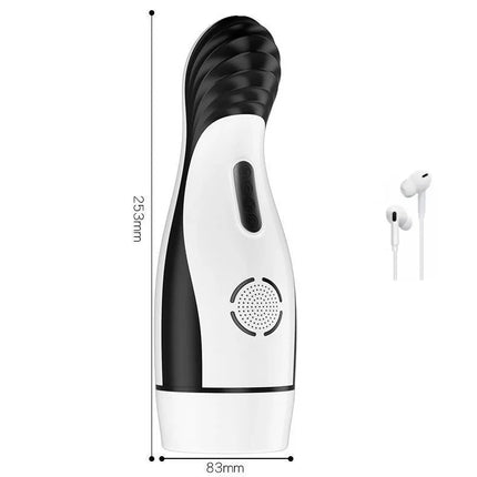 Automatic Male Realistic Masturbator Cup Sucking Pussy Penis Intelligent Voice Vibration Blowjob Machine Pump Adult Sex Toy 18+