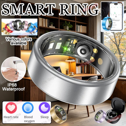 Various Colors Available Smart Ring Bluetooth Call Heart Rate Sleep Monitor Men Women Smartring Waterproof Health Sport Ring New