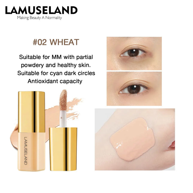 New Mini Concealer Moisturizing Liquid Concealer Coverage Pores Invisible Full Dark Circles Lasting Foundation Cream Face Makeup