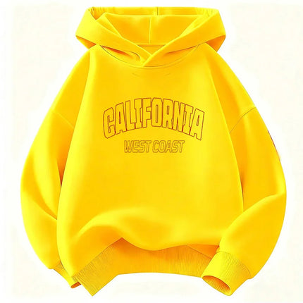 Casual Fashion California Letter Printed Hoodies Children's Sweatshirt Hoody Y2k Girls Autumn Winter Casual