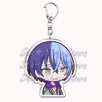 VIRTUAL SINGER Wonderlands Showtime Keychains Keyrings for Accessories Touya Emu Rui Akito Tsukasa Key Chain Jewelry Fans Gifts