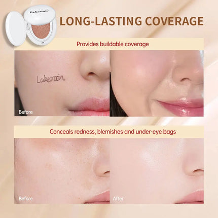NEW Glow CC Cream Foundation Cushion Waterproof Long-lasting Brighten Foundation Cream Women Base Makeup Face Korean Cosmetics