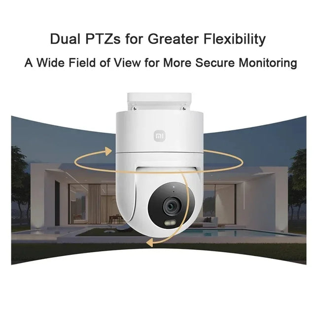 Xiaomi Outdoor Camera 4C 5 Megapixel Full-color Night Vision IP66 Waterproof Bidirectional Gimbal Wifi 6 Humanoid Tracking CN