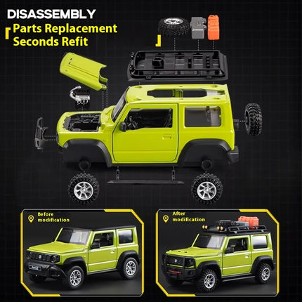 CCA 1:32 Suzuki Jimny Assembly Edition alloy diecast model off road vehicle toy kids gift collection car ornament trendy display