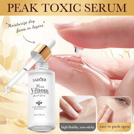 Bee Venom Face Serum Anti Wrinkle Firming Tighten Skin Care Reduce Eye Fine line Tender Brighten Facial Essence