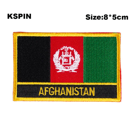 Dominican Rep. Flag Embroidery Patches Iron on Saw on Transfer patches Sewing Applications for Clothes in Home&Garden