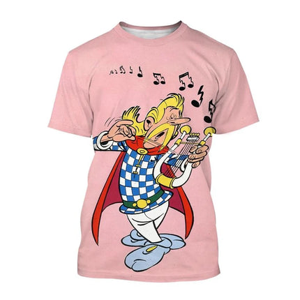 Hot selling new 3D printed T-shirt men's and women's cartoon T-shirt casual fashion hip-hop cool round neck short sleeved top