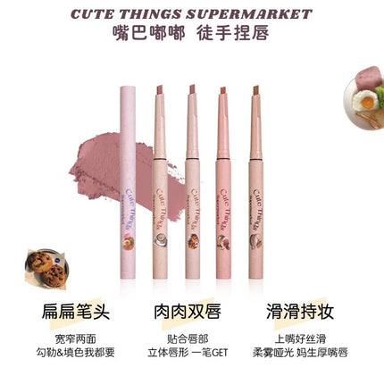 FLORTTE Lip Liner Pencil Matte Lipstick Long Lasting,Smooth Application Mechanical Lip Liners Pencil