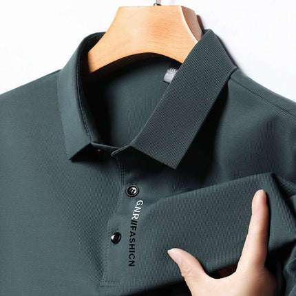 2026 Men's Short Sleeve Polo Shirt with Letter Print Casual Business Daily Top