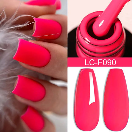 LILYCUTE 7ML Glitter Gel Nail Polish Sparkling Semi Permanent UV Gel Colorful Shinning Gel Varnish Nail Art Soak Off UV LED Gel