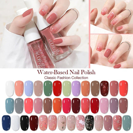 KUDAN 10ml Glass Bottle Colorful Nail Polish for Nails Pink Purple Blue Neon Fashion Polish Nail Art Varnish Summer Spring
