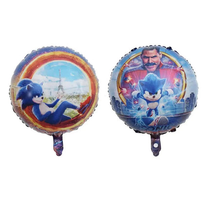 Cartoon Blue Glitter Hedgehog Balloon Sonic Game Happy Birthday Party Decoration Baby Shower Boy Kids Party Supplies Kids Gifts