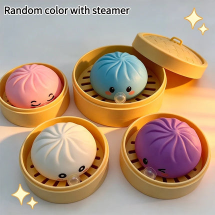 Dumpling Squishies Rainbow Dumpling Squeeze Ball Fidget Toy Mystery Blind Box Pinch Stress Relieve Slow Rebound Ornamnet