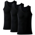 BLACK-3PCS / Asia-4XL(77.5-90kg / 1 pack