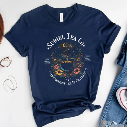 Suriel Tea Co Shirt ACOTAR Suriel Tea T-Shirt Velaris Sarah J Maas Tees A Court of Thorns and Roses SJM Merch Book Lover Gift